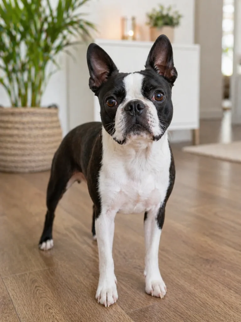 Boston Terrier easy care small dog indoors
