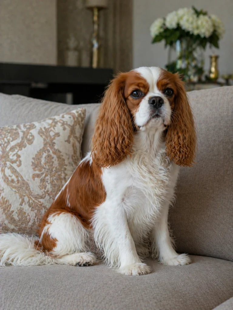 Cavalier King Charles Spaniel easy companion dog indoors