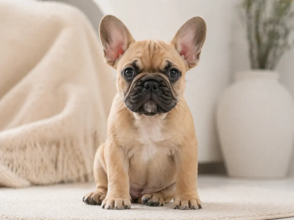 French bulldog cute small dog indoors